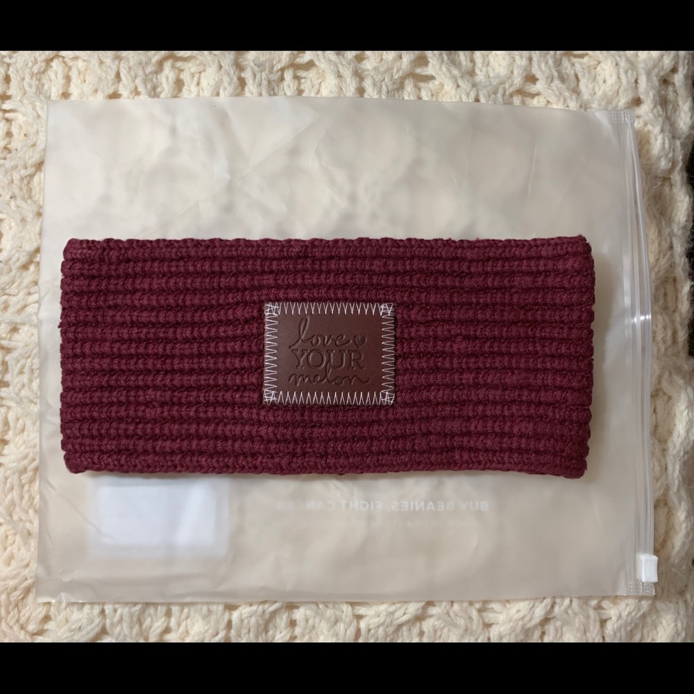 Burgundy Love Your Melon Knit Headband